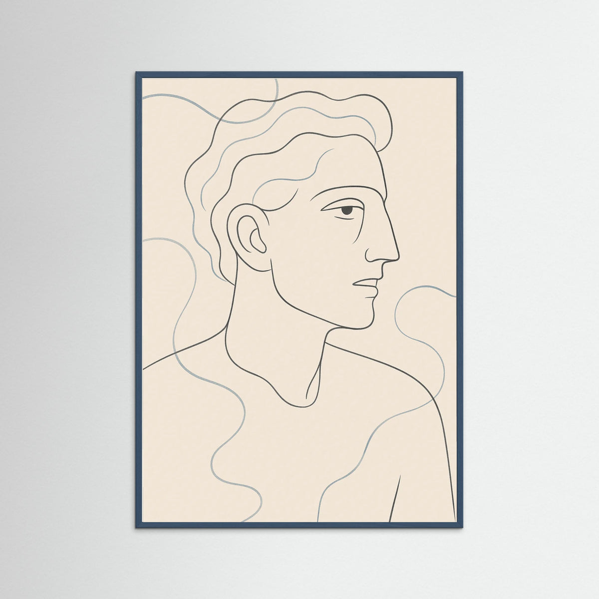 Teal Wood Whispering Lines