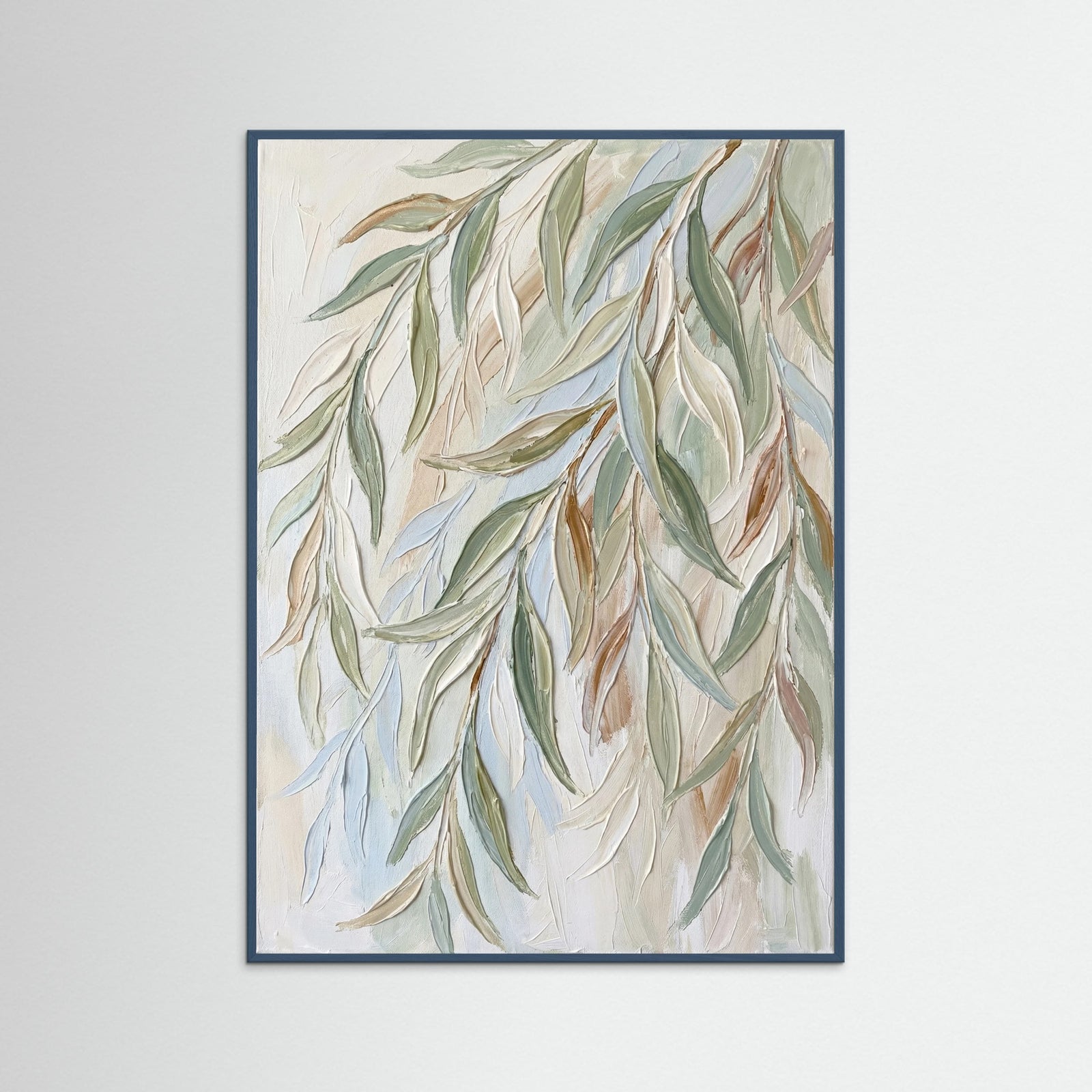 Teal Wood Whispering Petals