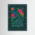 Teal Wood Wild Bloom