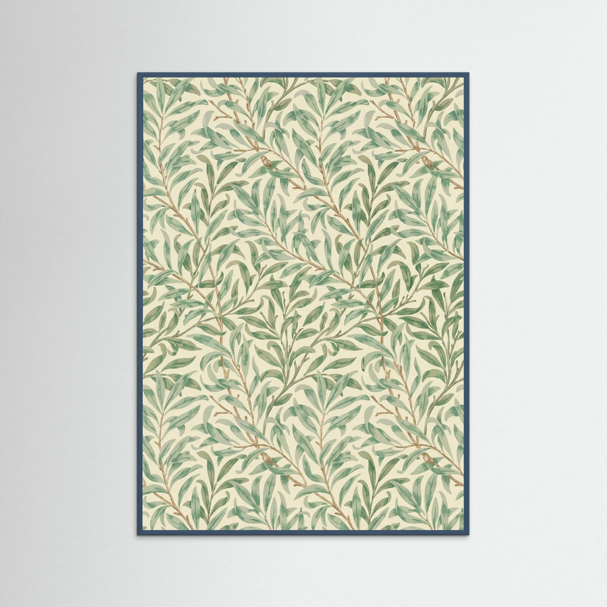 Teal Wood Willow Boughs Motif