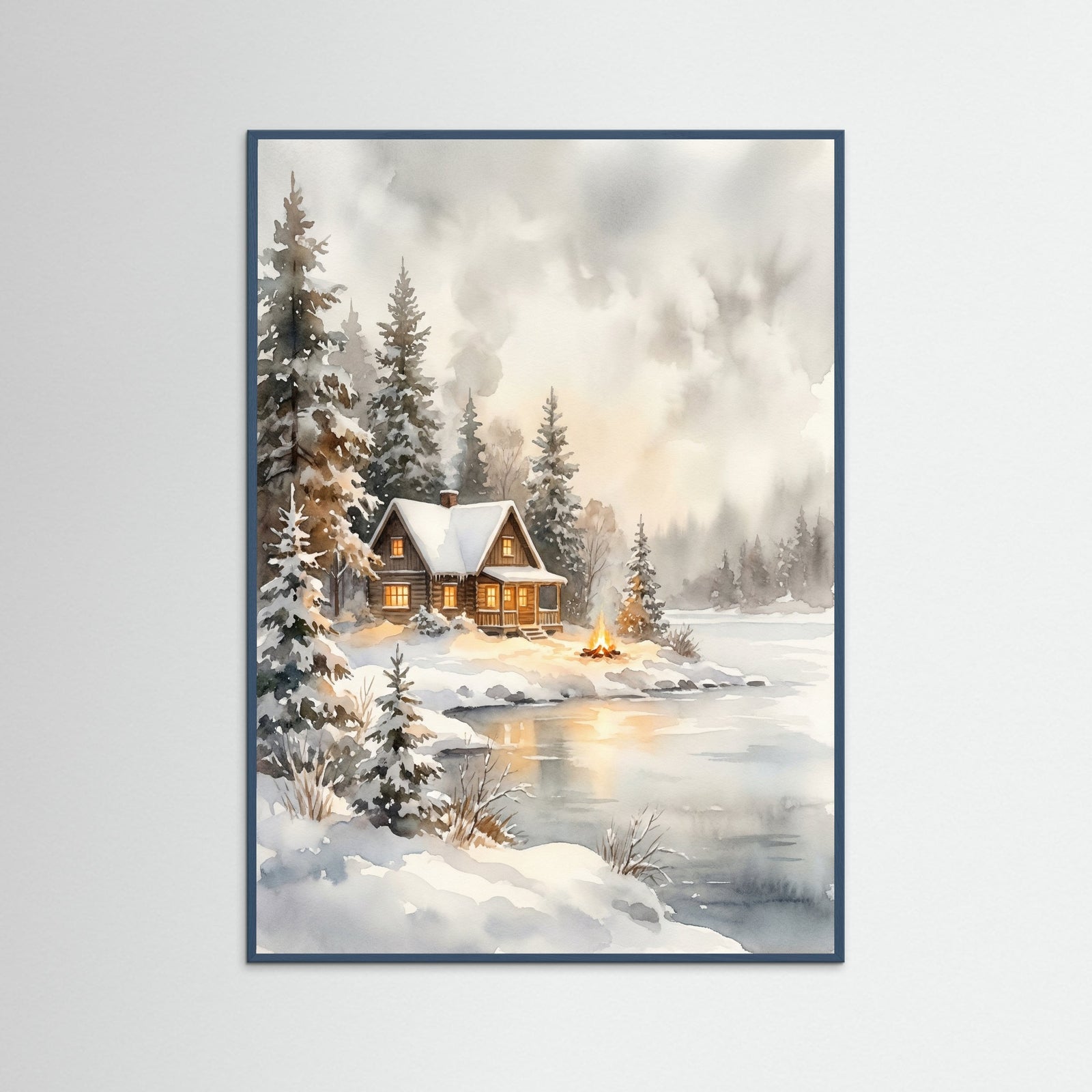 Teal Wood Winter Glow