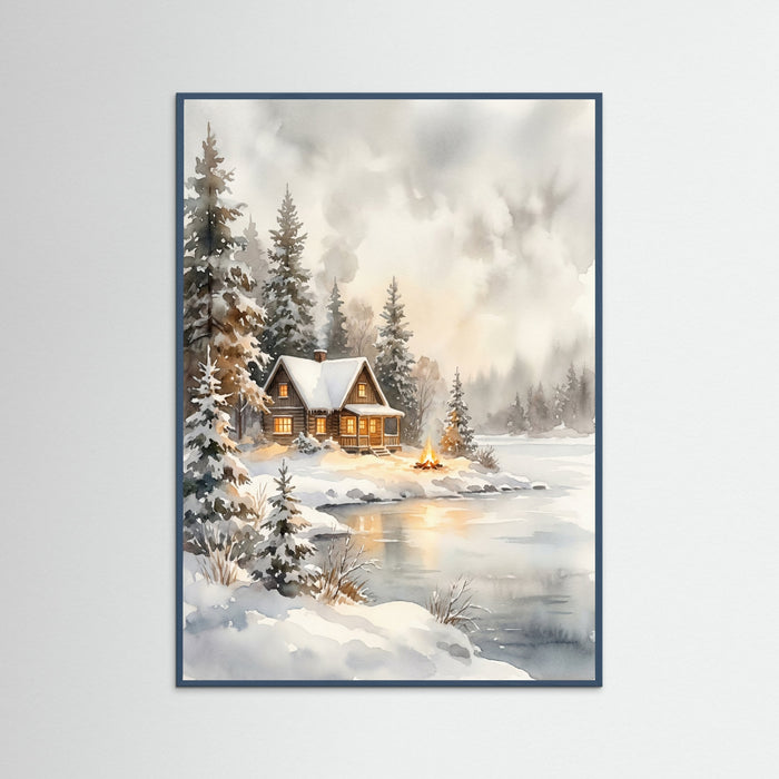 Teal Wood Winter Glow