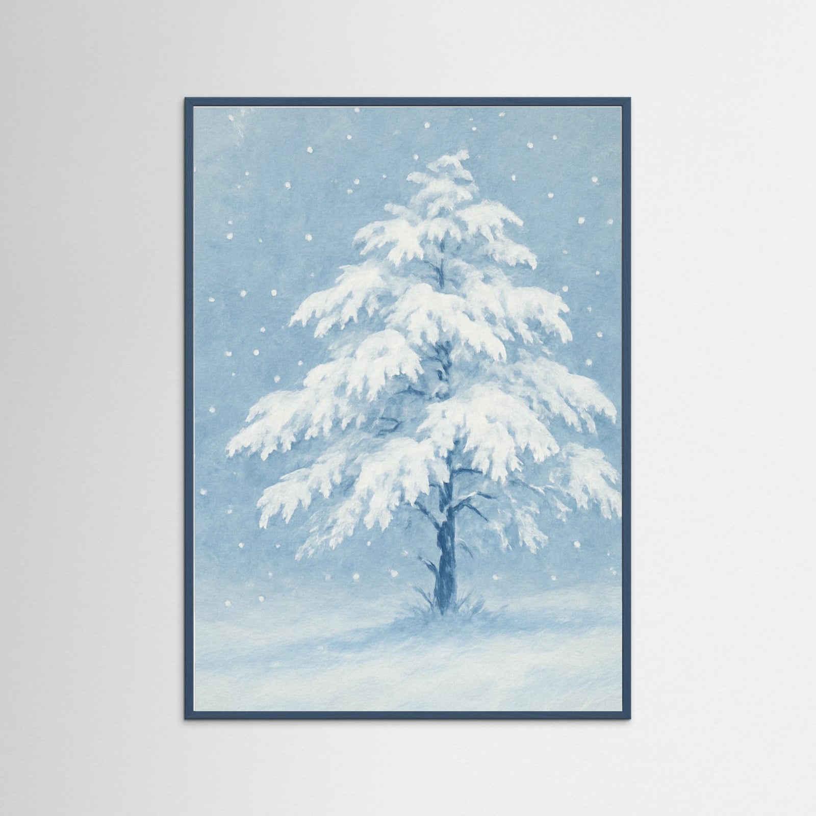Teal Wood Winter Silence
