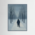 Teal Wood Winter Solitude