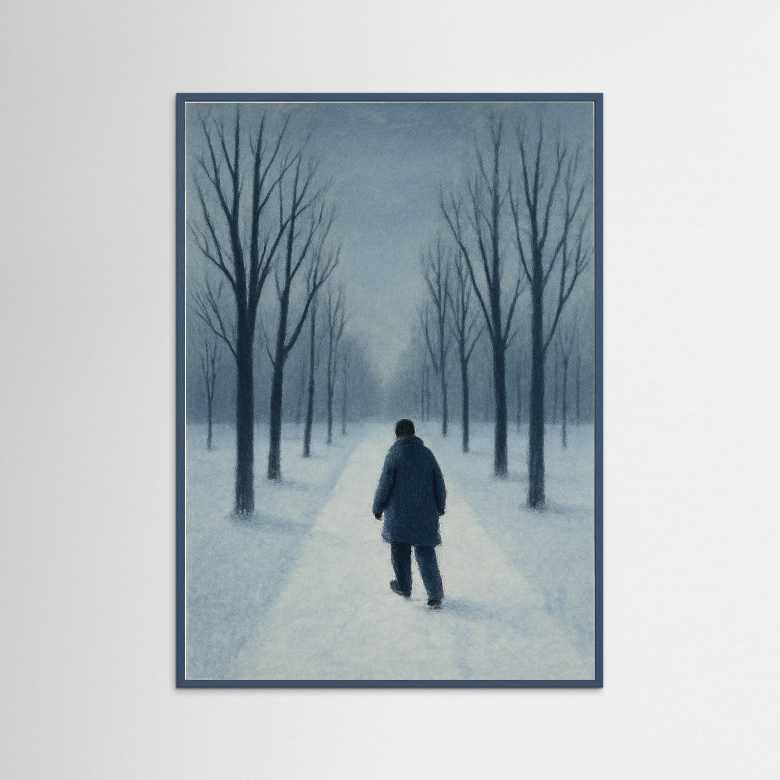 Teal Wood Winter Solitude