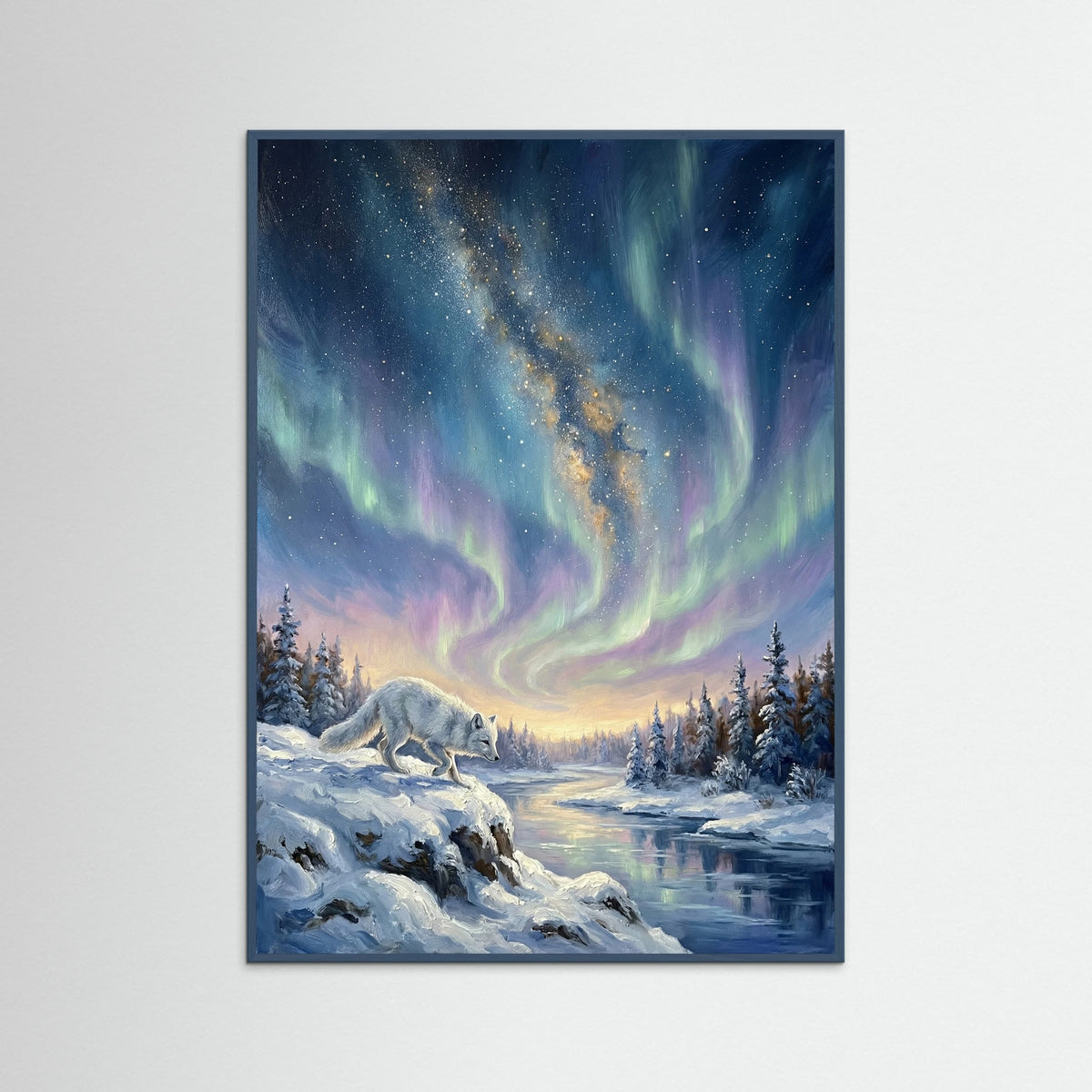 Teal Wood Winter Stars