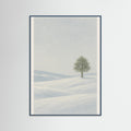 Teal Wood Winter Stillness