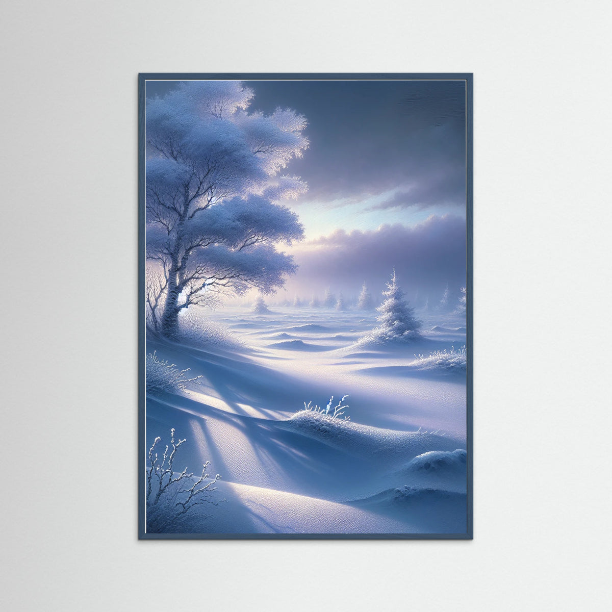 Teal Wood Winter Twilight