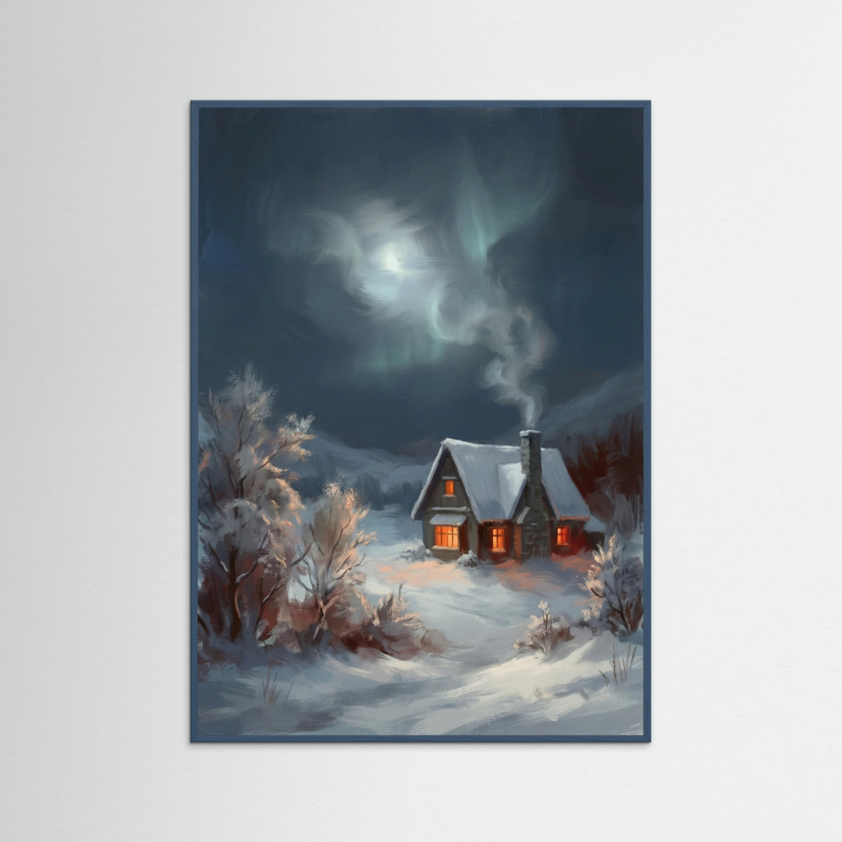 Teal Wood Winters Embrace