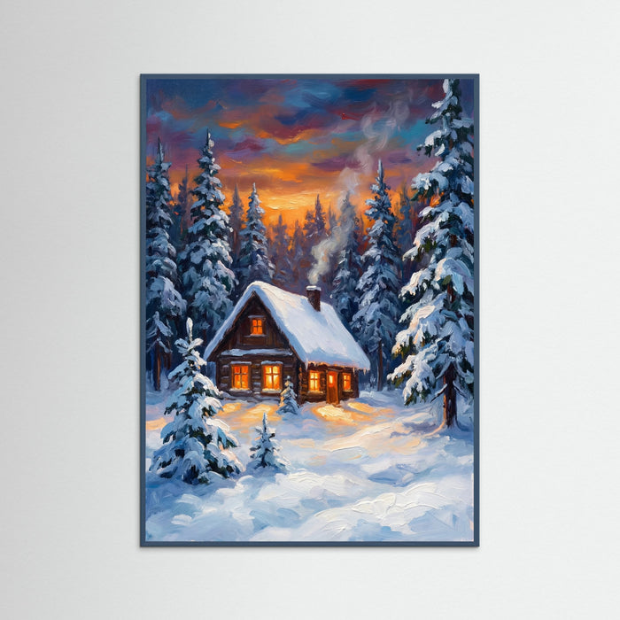 Teal Wood Winters Warm Glow