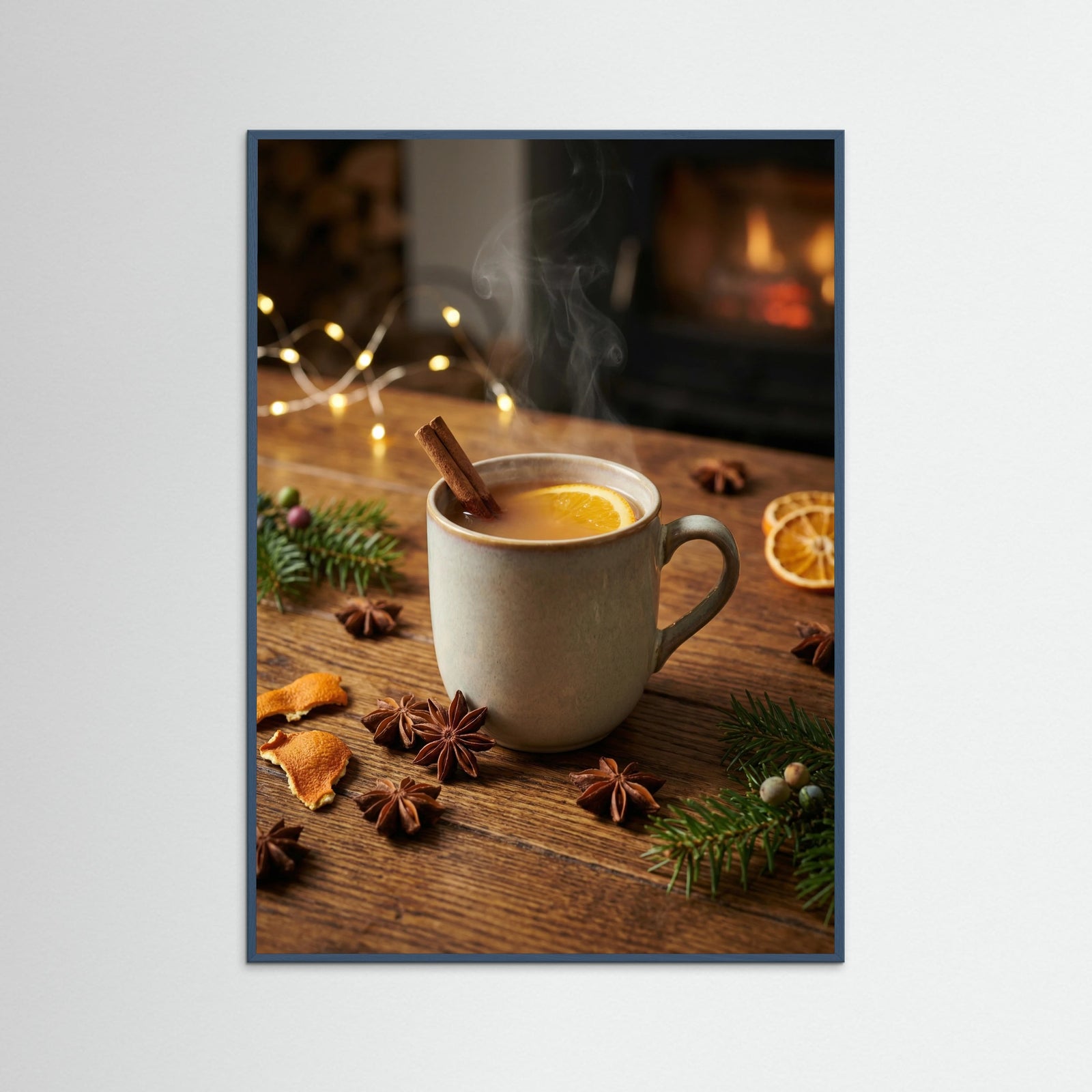 Teal Wood Winters Warmth