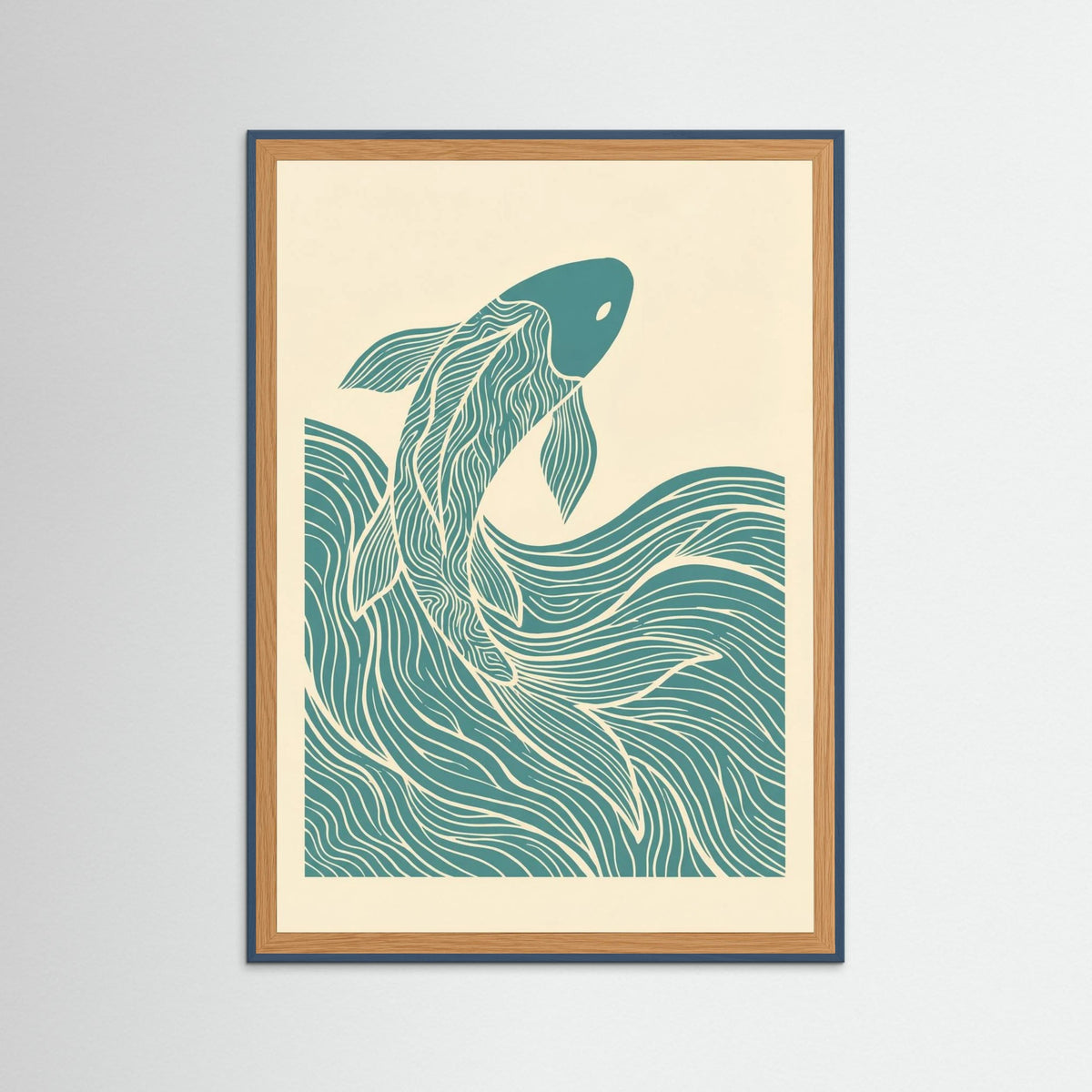 Teal Wood Woven Flight