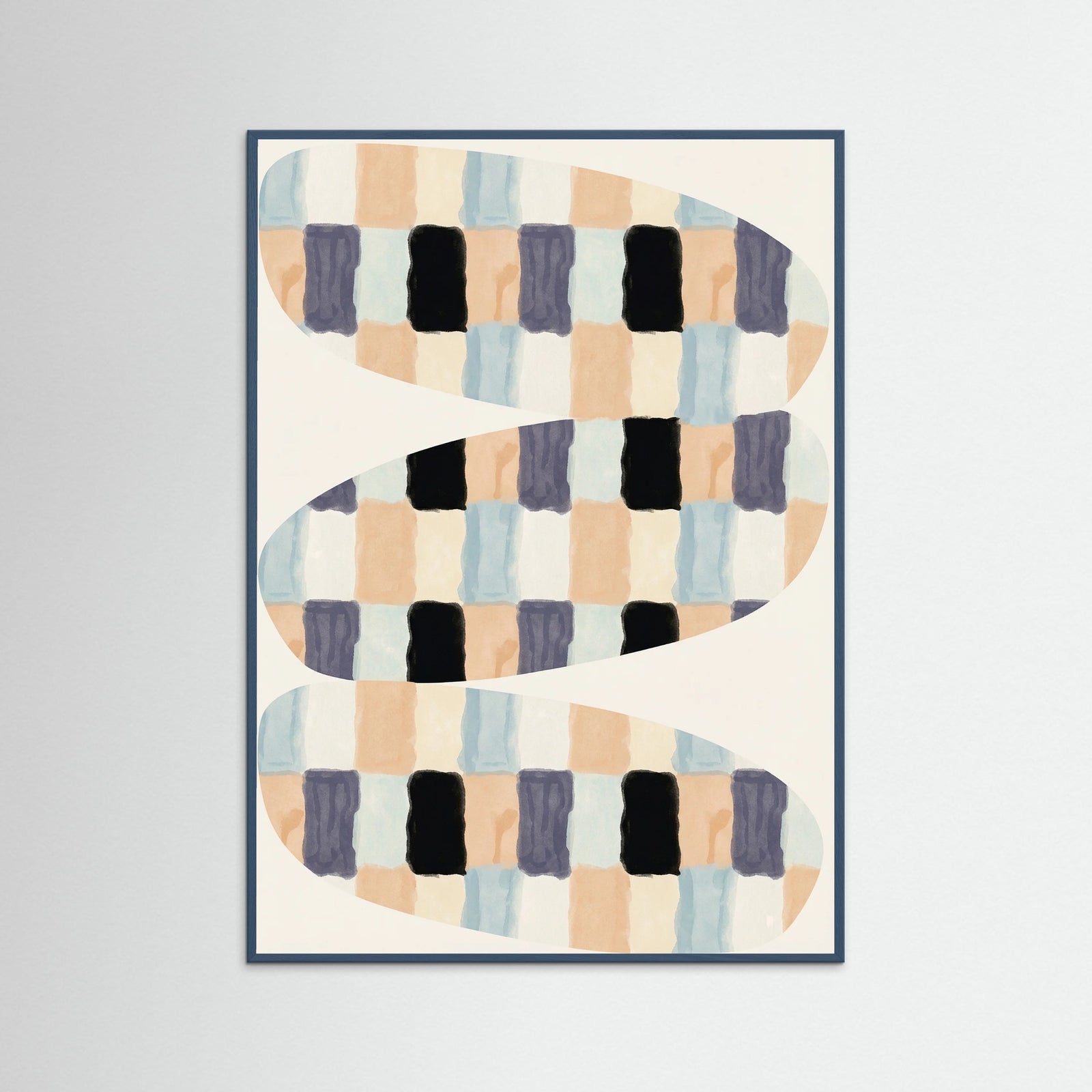 Teal Wood Woven Flow