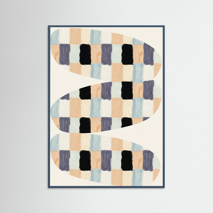 Teal Wood Woven Flow