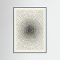 Teal Wood Woven Grid Study