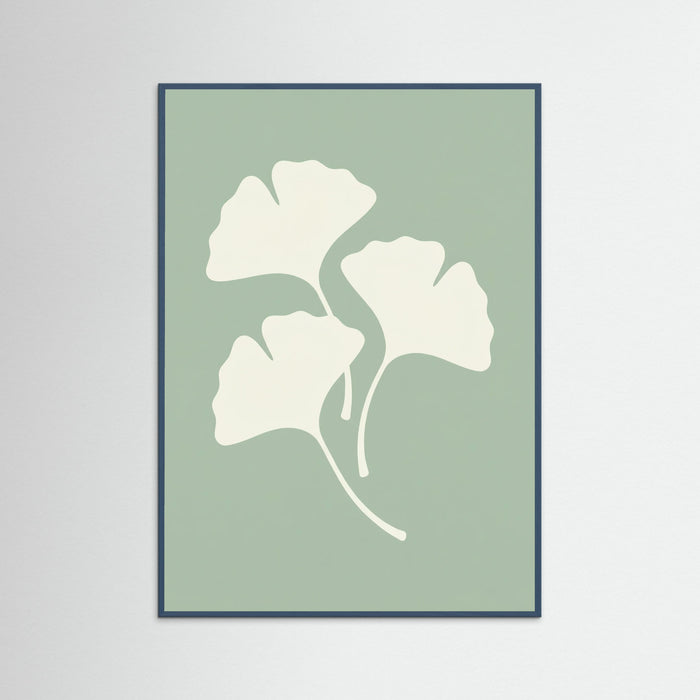 Teal Wood Woven Sage Foliage