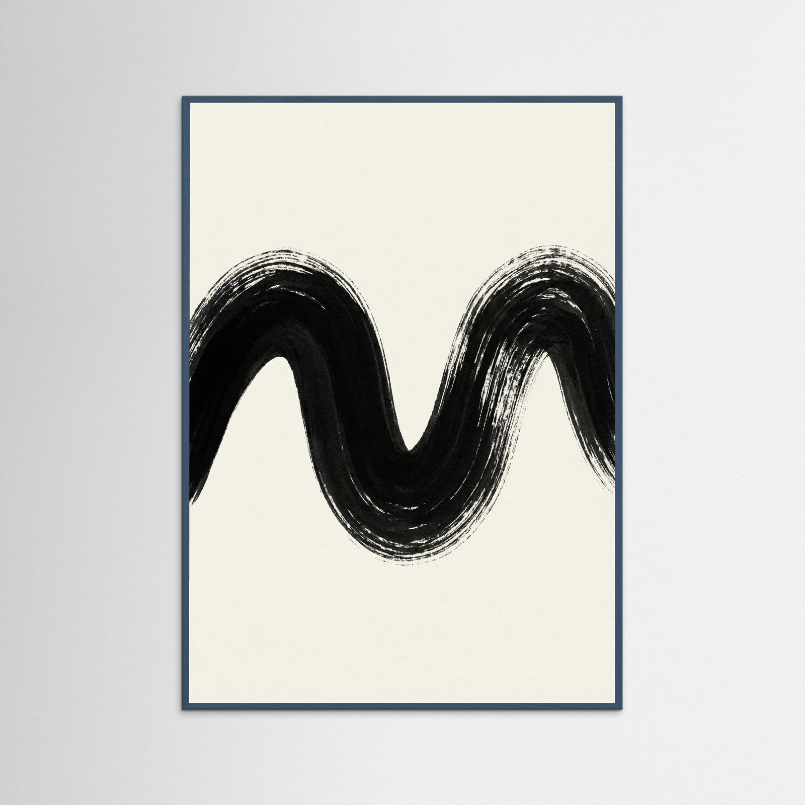 Teal Wood Zen Strokes
