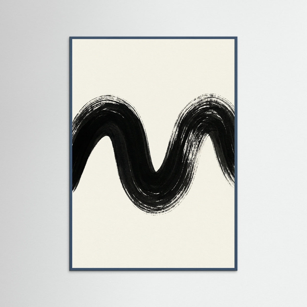 Teal Wood Zen Strokes