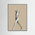 Teal Wood Zodiac Capricorn Pose