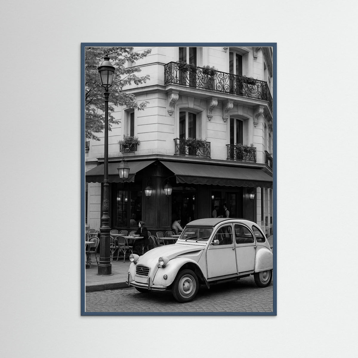 Teal Wood photo Parisian Cafe Scene