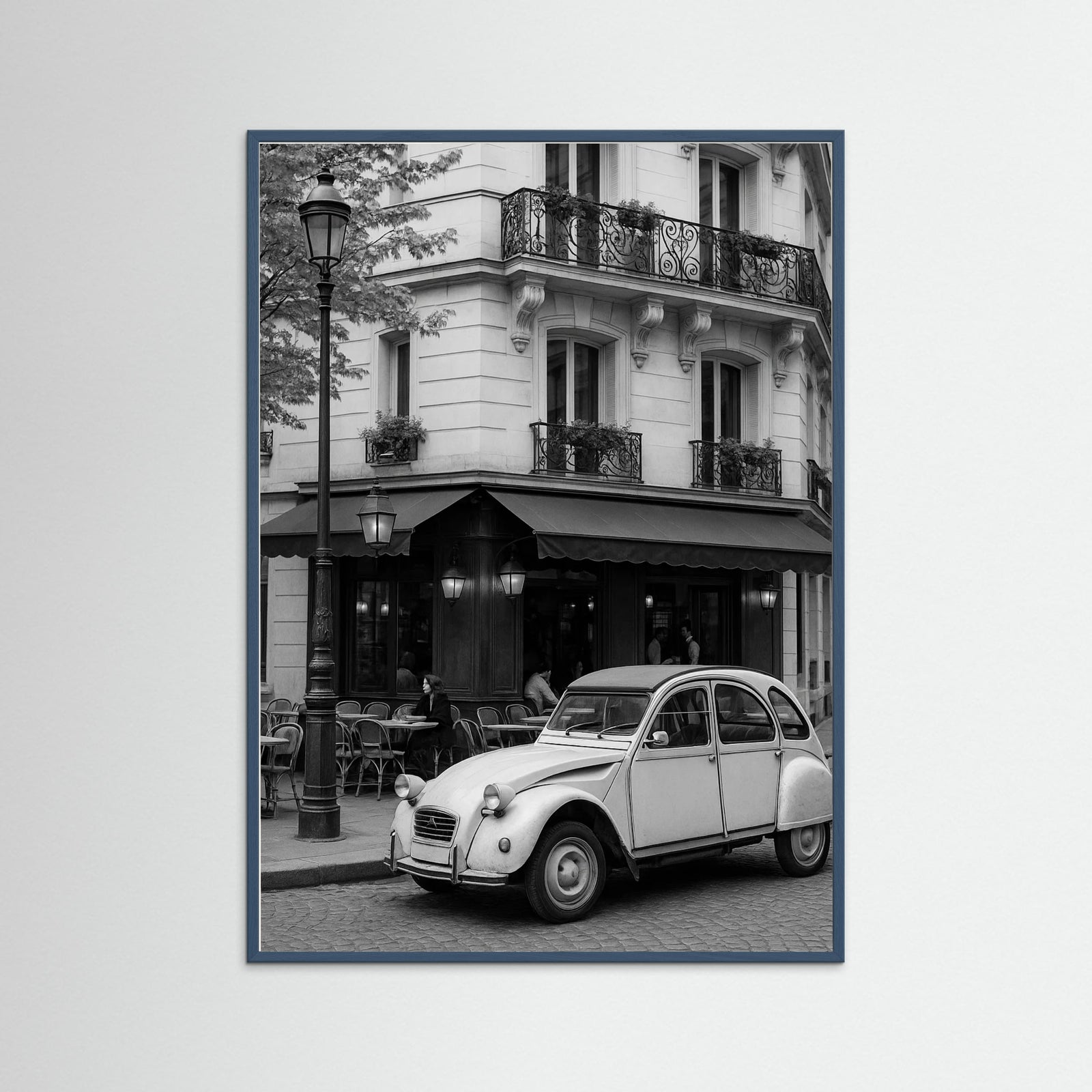 Teal Wood photo Parisian Cafe Scene