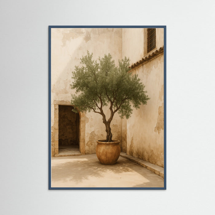 Teal Wood photo Potted Olive Tree