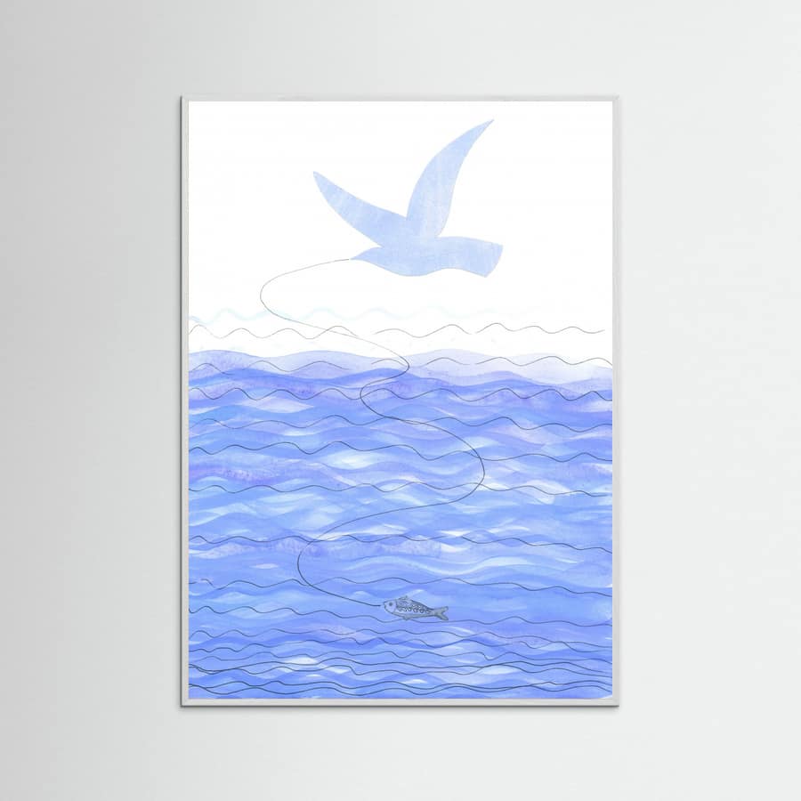 Above the Ocean Waves Poster – poster and art print
