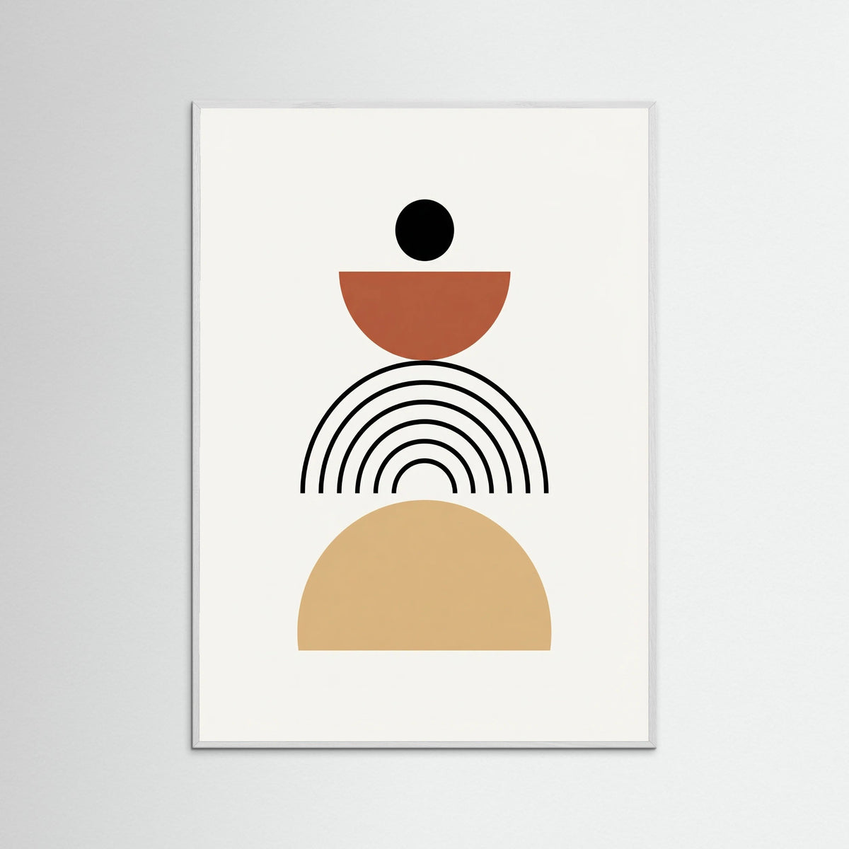 White Wood Abstract Arches