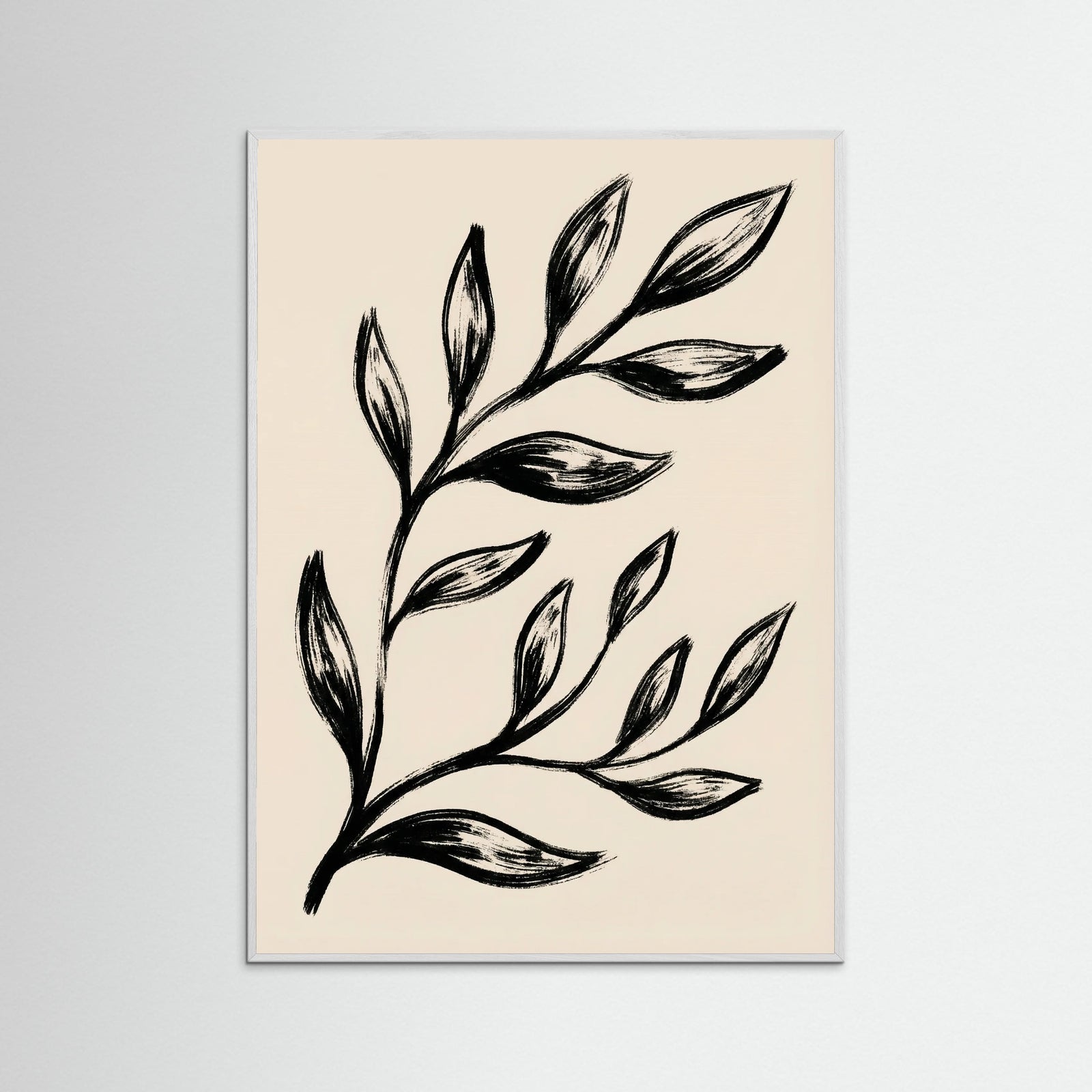 White Wood Abstract Blooms