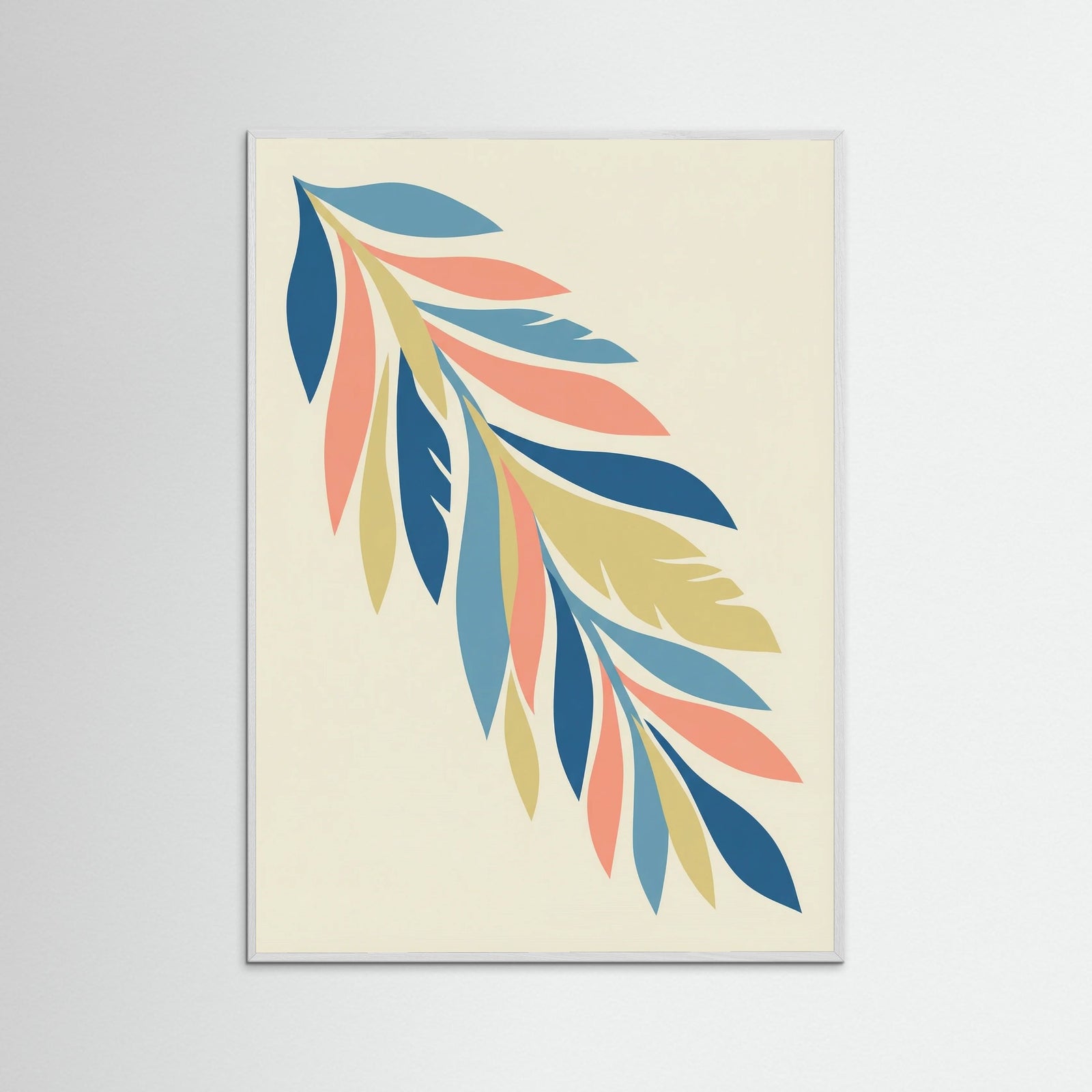 White Wood Abstract Blooms