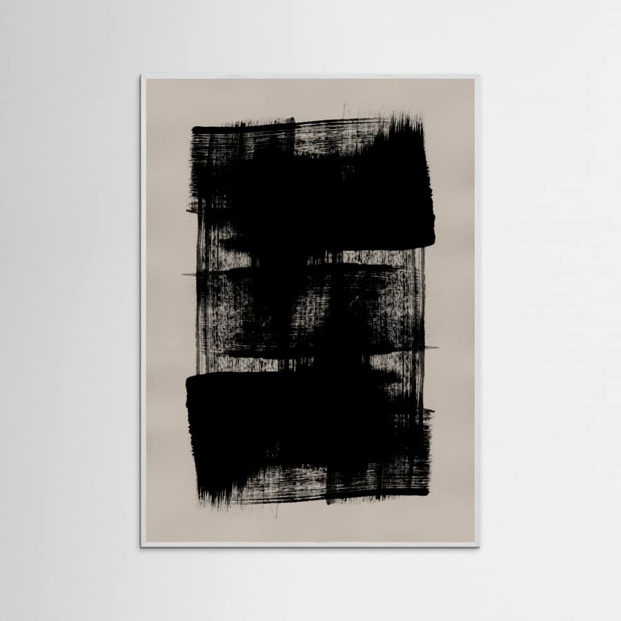 Abstract Brush Strokes 180Y Poster – Poster und Kunstdruck