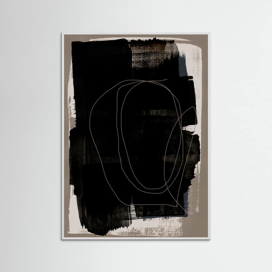 Abstract Brush Strokes 180Z Poster – Poster und Kunstdruck