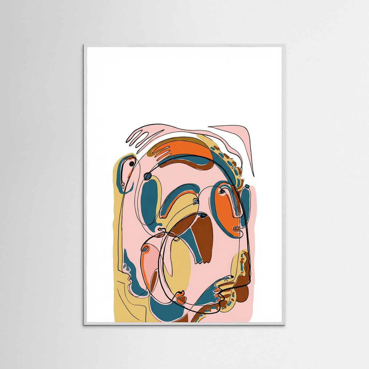 White Wood Abstract Connections