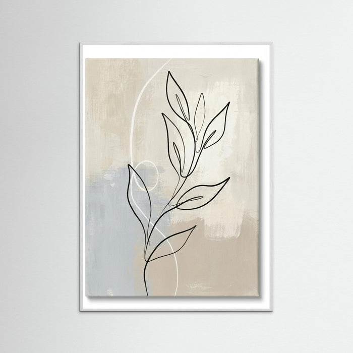 White Wood Abstract Contour