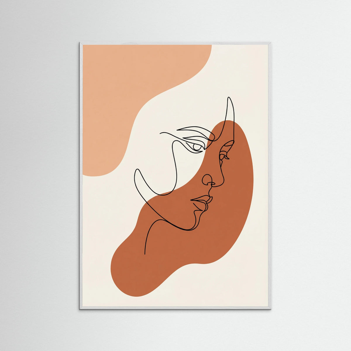 White Wood Abstract Contours