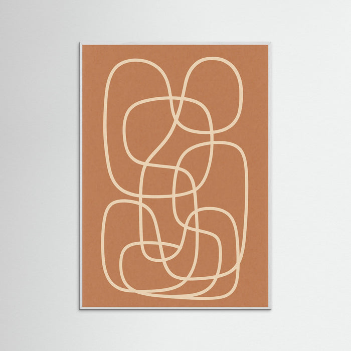 White Wood Abstract Contours