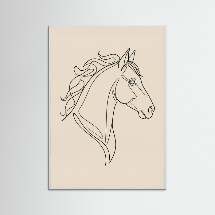 White Wood Abstract Curly Portrait