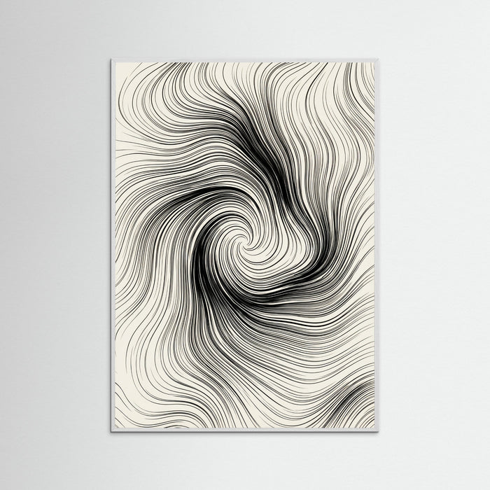 White Wood Abstract Currents