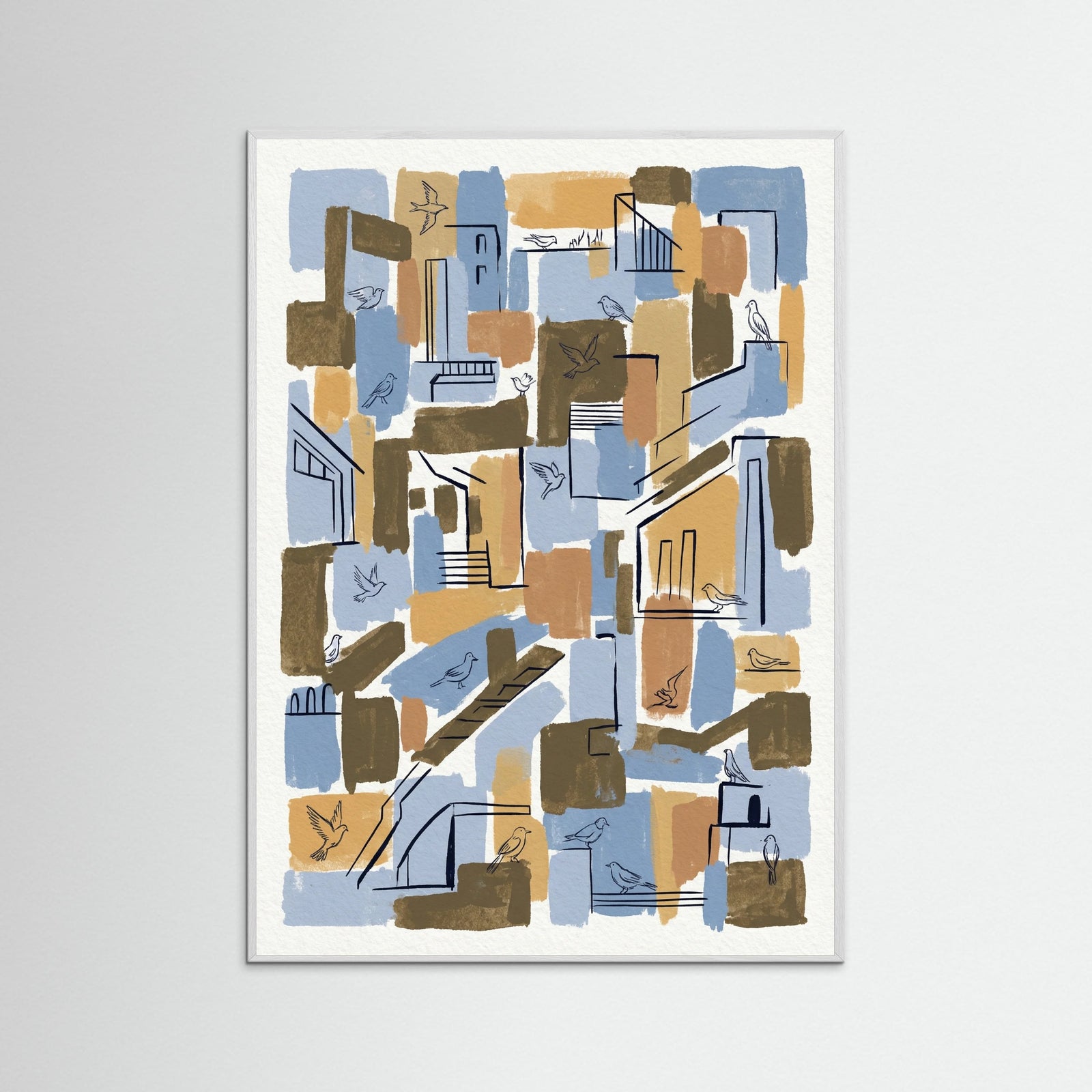 White Wood Abstract Encounters