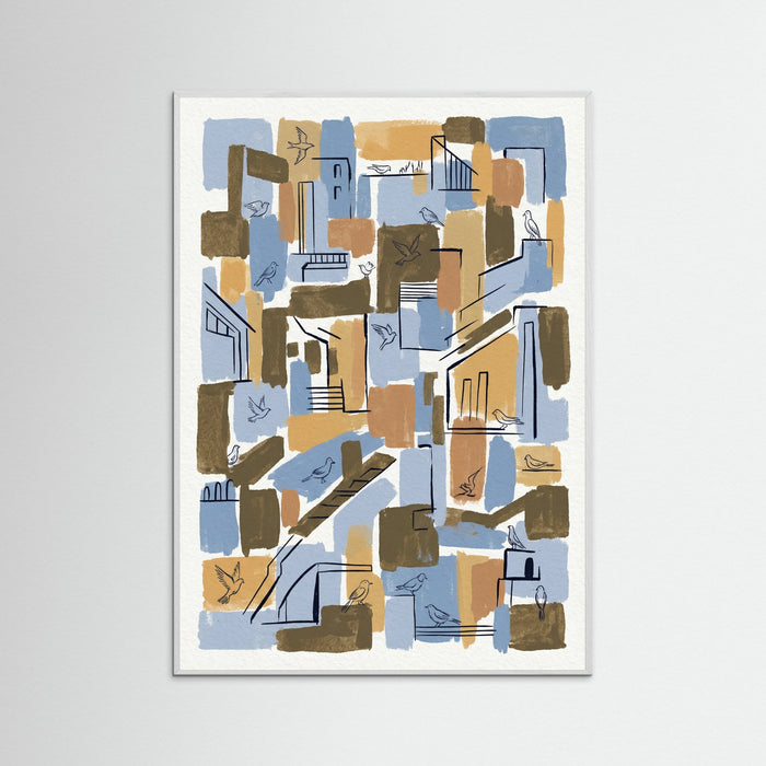 White Wood Abstract Encounters