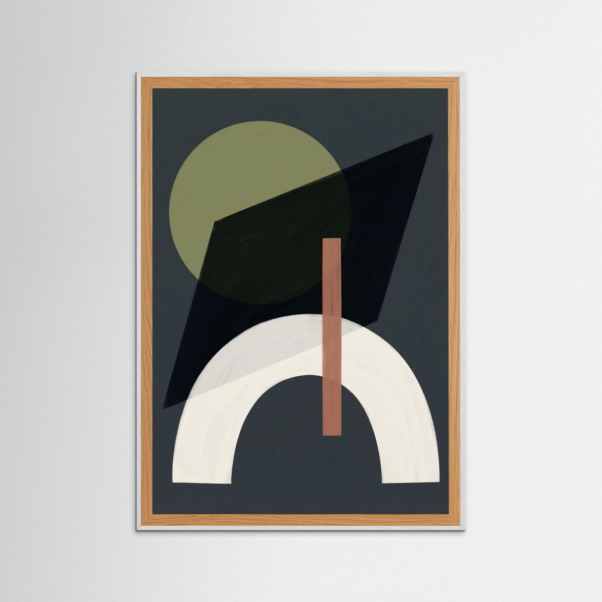 White Wood Abstract Equilibrium