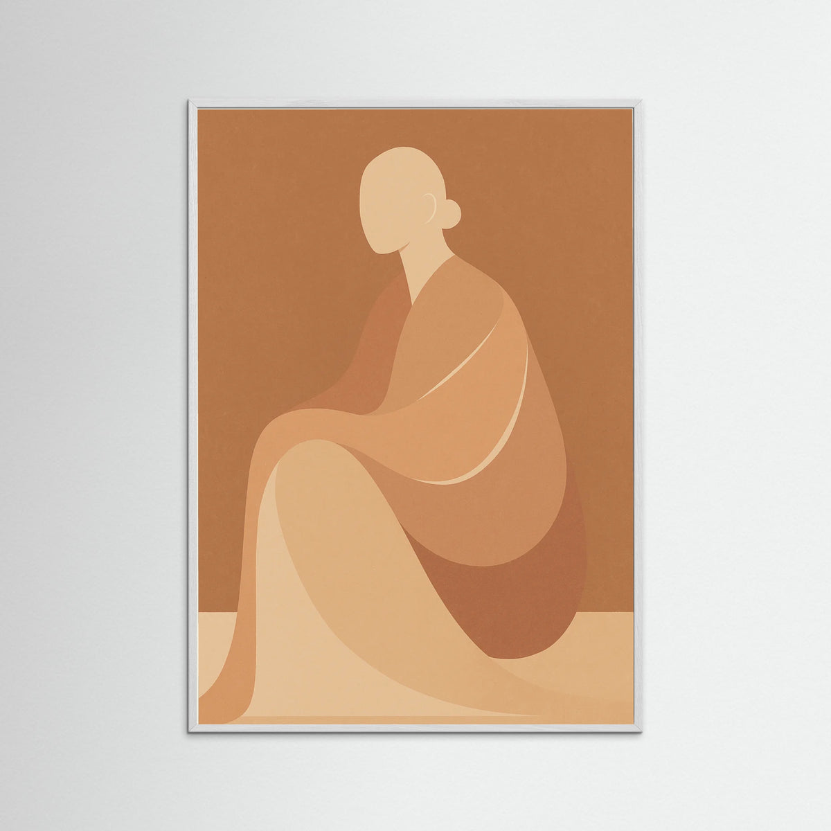 White Wood Abstract Essence