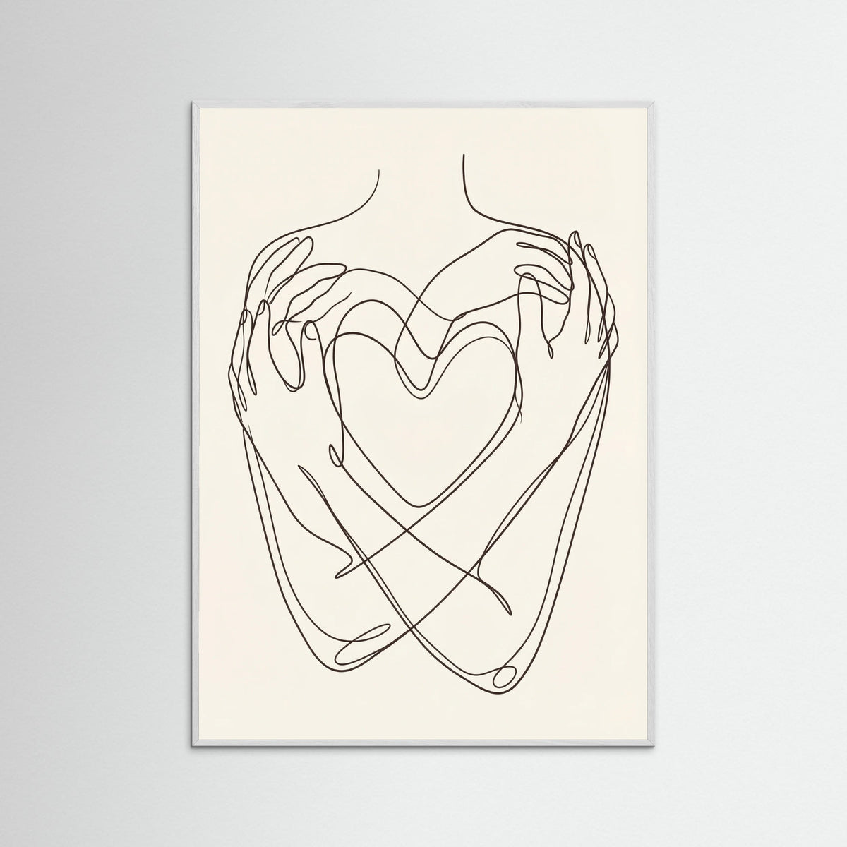 White Wood Abstract Faces