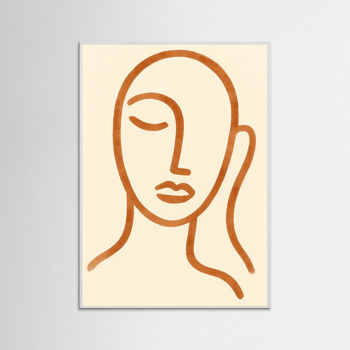 White Wood Abstract Faces