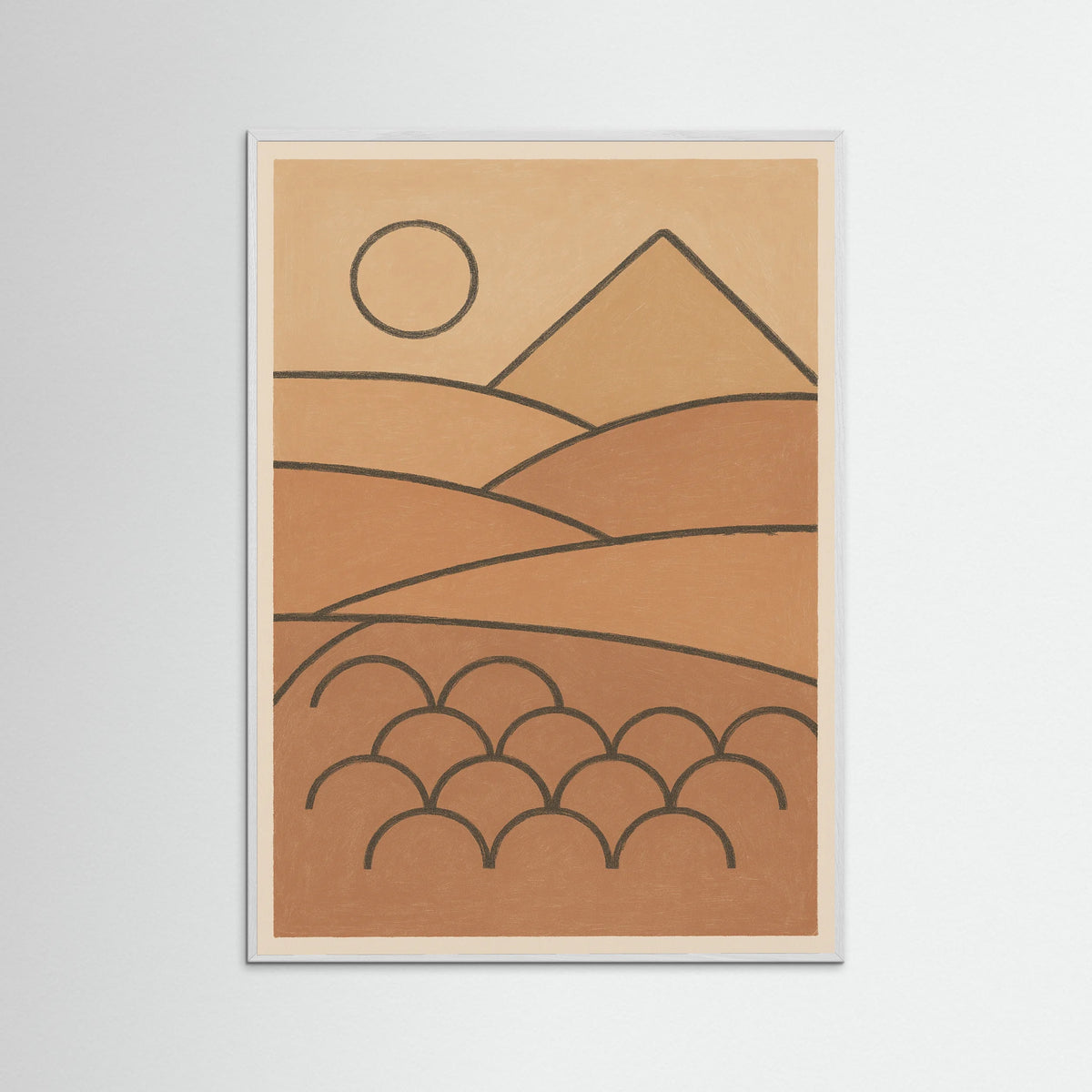 White Wood Abstract Figure