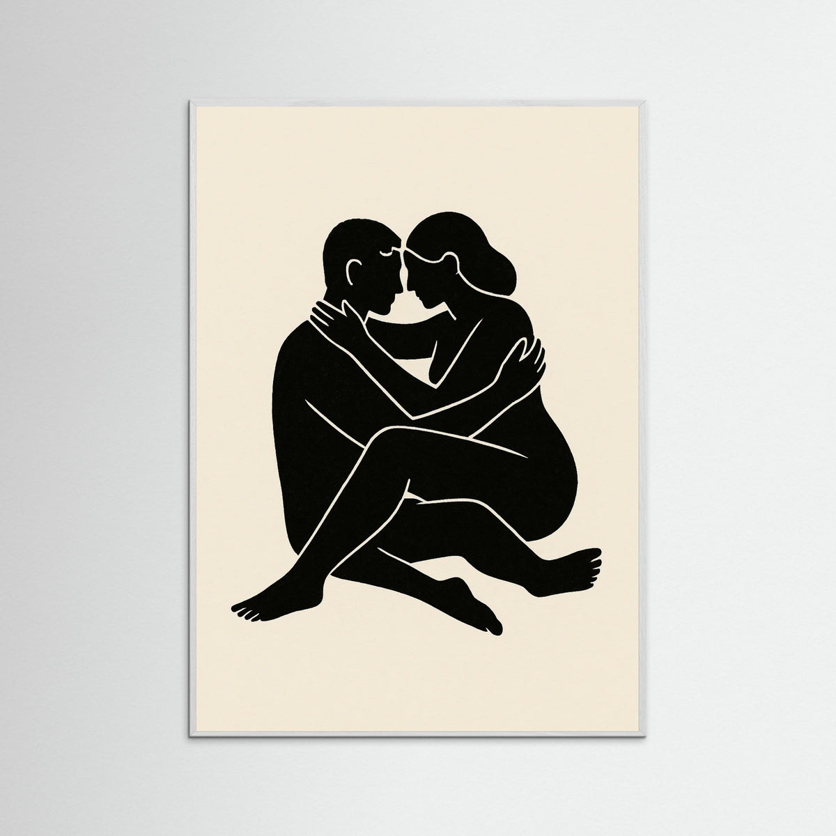 White Wood Abstract Figure