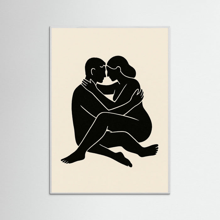 White Wood Abstract Figure