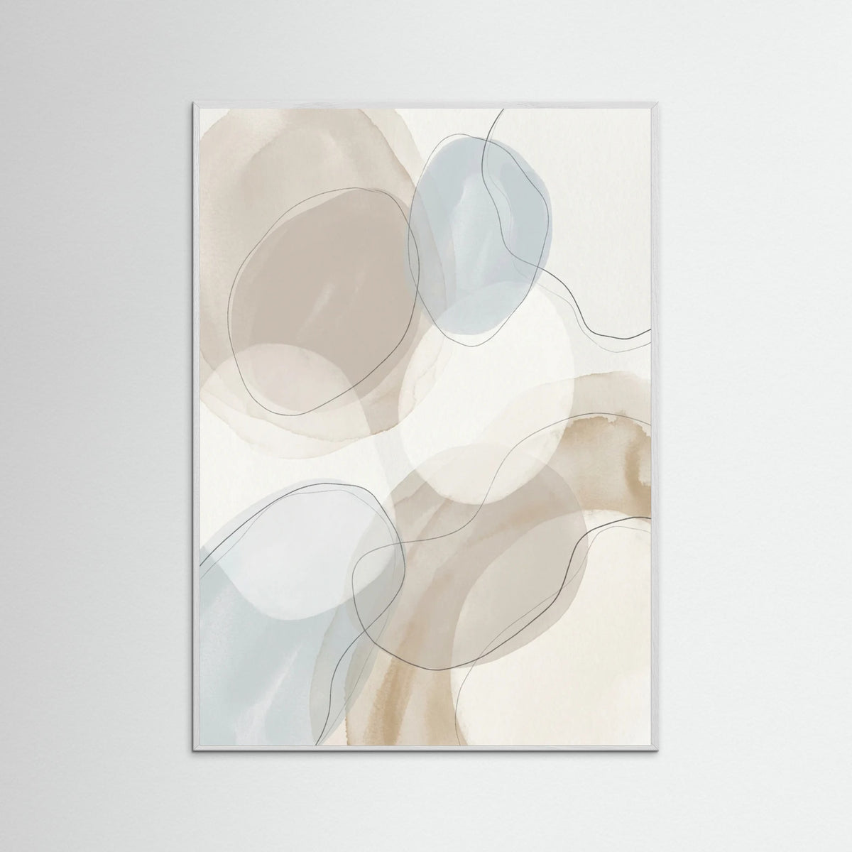 White Wood Abstract Flow