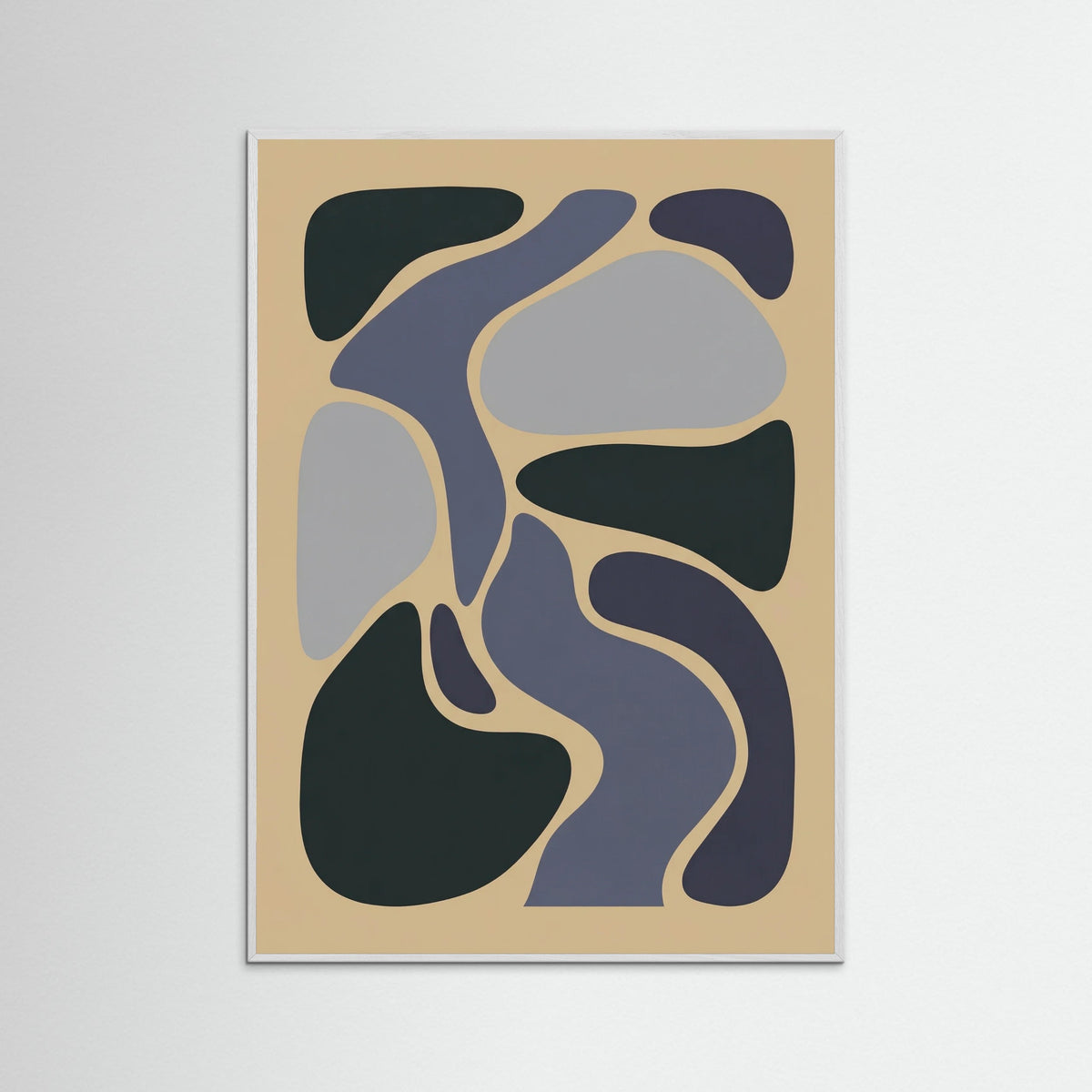 White Wood Abstract Foliage Study