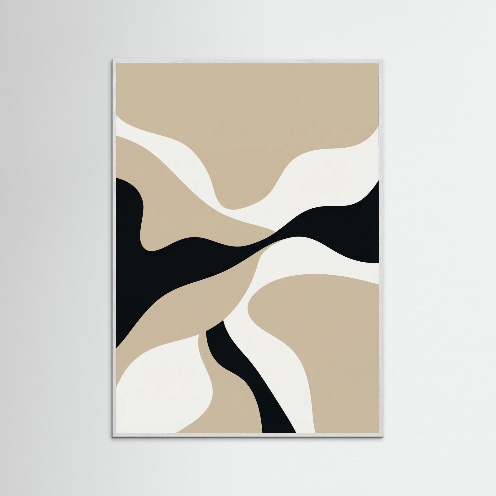 White Wood Abstract Form